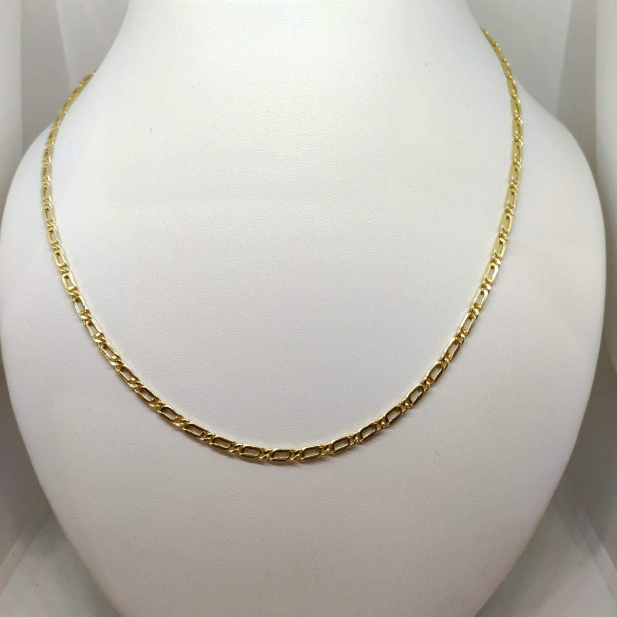 Collana A Catena In Oro Giallo 10K - Stile Ro, Larghezza 6 Mm - Lunghezza 45,7 Cm - Chiusura A Moschettone, Peso 11,5 Gr - Ideale Da Sola O Con Ciondolo
