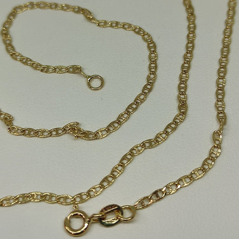 Collana oro giallo 18 kt unisex catena maglia 60 cm 3,10 gr | Gioiellitosti.it