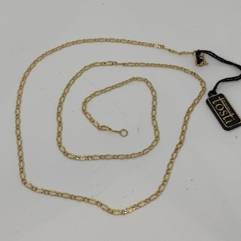 Collana oro giallo 18 kt unisex catena maglia 60 cm 3,80 gr | Gioiellitosti.it
