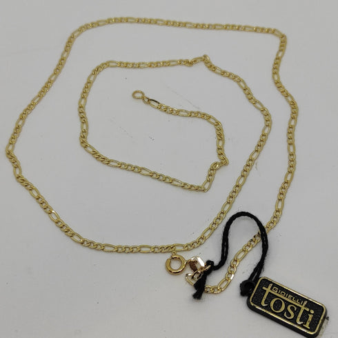 Collana oro giallo 18 kt unisex catena maglia 60 cm 3,90 gr | Gioiellitosti.it