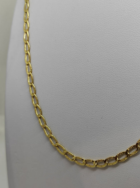 Collana oro giallo 18 kt unisex catena maglia 60 cm 5,60 gr | Gioiellitosti.it