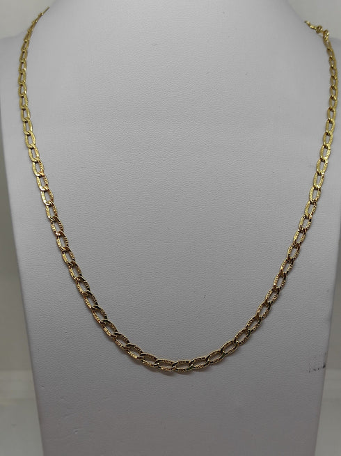 Collana oro giallo 18 kt unisex catena maglia 60 cm 5,60 gr | Gioiellitosti.it