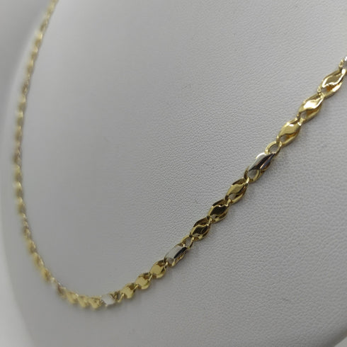 Collana oro giallo 18k catena maglia piatta 60 cm 7,00 gr | Gioiellitosti.it