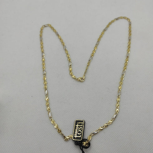 Collana oro giallo 18k catena maglia piatta 60 cm 7,00 gr | Gioiellitosti.it