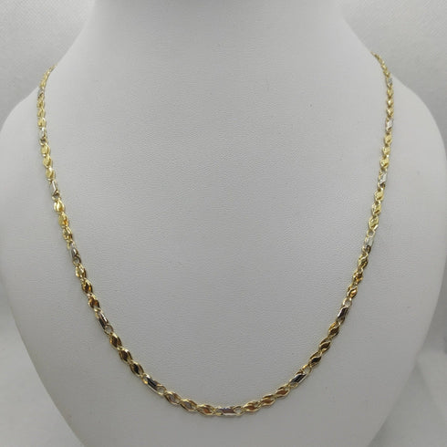 Collana oro giallo 18k catena maglia piatta 60 cm 7,00 gr | Gioiellitosti.it