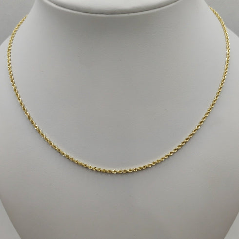 Collana oro giallo 18k donna Torchon 45 cm 2.60 gr | Gioiellitosti.it
