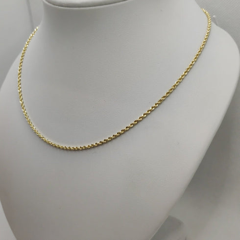 Collana oro giallo 18k donna Torchon 45 cm 2.60 gr | Gioiellitosti.it