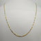 Collana oro 18k 2 colori maglia tubolare 50 cm 4,7 gr | Gioiellitosti.it
