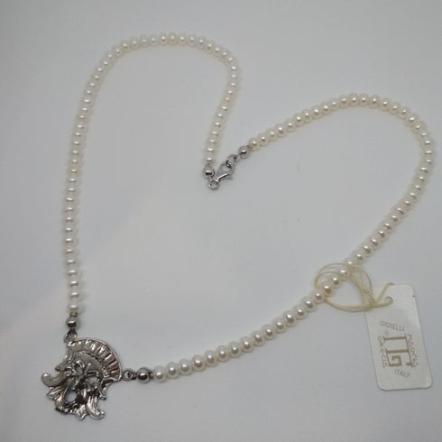 Collana perle e argento 925 Magna Grecia MGK3367VAE | Gioiellitosti.it
