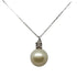 Collana punto luce oro bianco 18k Perla Naturale 8.5mm Diamanti | Gioiellitosti.it