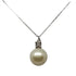 Collana punto luce oro bianco 18k Perla Naturale 8.5mm Diamanti | Gioiellitosti.it
