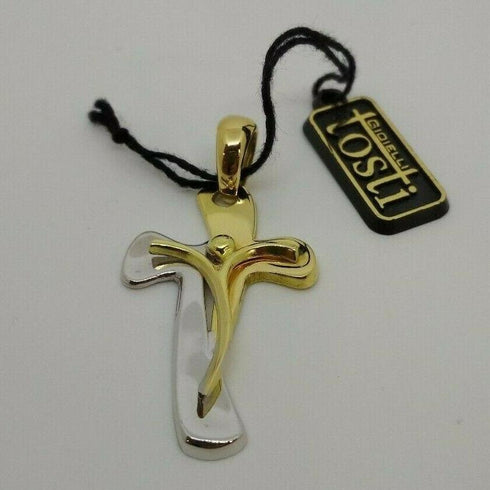 Ciondolo Croce oro 18k Cristo gr 5,60 | Gioiellitosti.it
