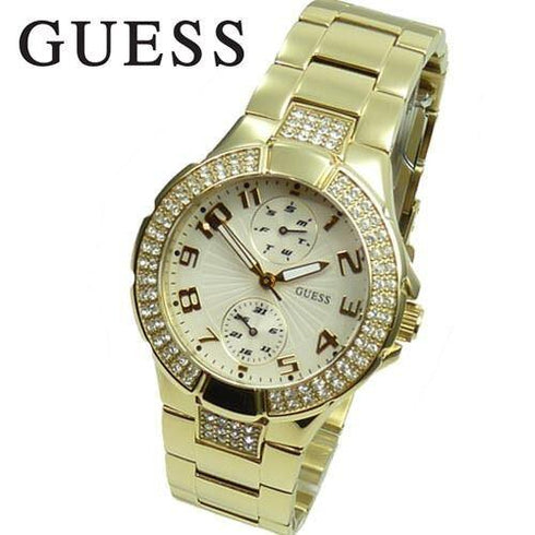 Guess Mini Prisma W15072L1 Orologio donna acciaio dorato cristalli | Gioiellitosti.it