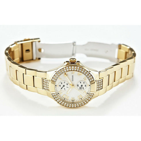 Guess Mini Prisma W15072L1 Orologio donna acciaio dorato cristalli | Gioiellitosti.it