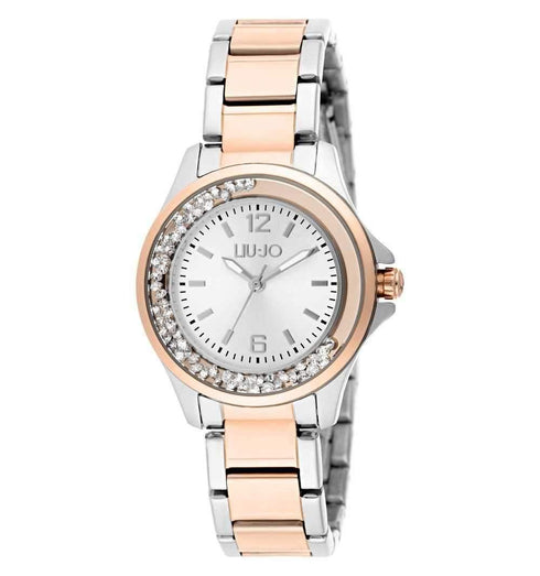 Liu jo TLJ1212 Orologio donna bracciale acciaio oro rosa cristalli | Gioiellitosti.it