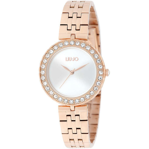 Liu jo TLJ1706 Orologio donna bracciale acciaio oro rosa cristalli | Gioiellitosti.it