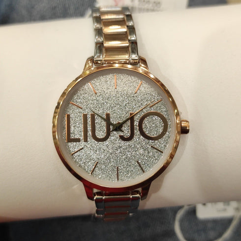Liu jo TLJ1789 Orologio donna bracciale acciaio oro rosa glitter | Gioiellitosti.it