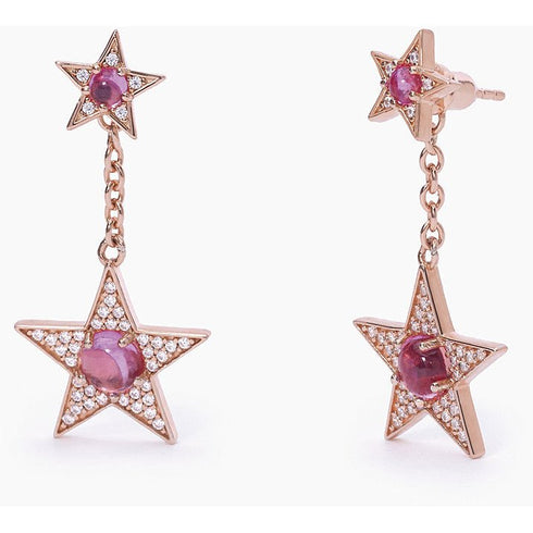 Orecchini donna Mabina Starlet 563557 stella rosa | Gioiellitosti.it