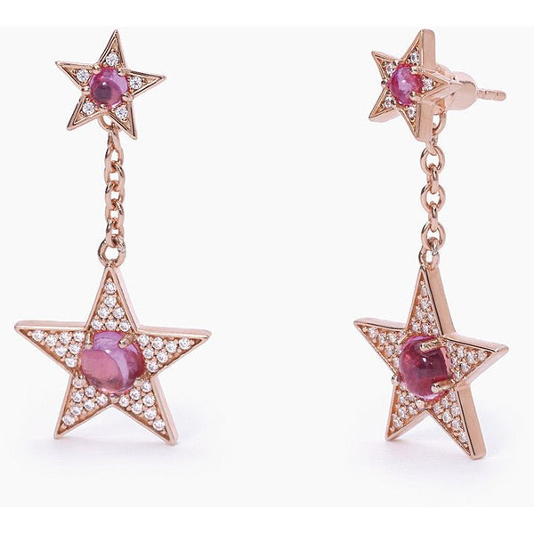 Orecchini donna Mabina Starlet 563557 stella rosa | Gioiellitosti.it