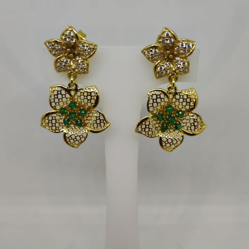 Orecchini Donna Pendenti Argento 925 dorato Fiore Vitiello Jewelry | Gioiellitosti.it