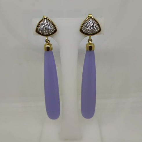 Orecchini Donna Pendenti Argento 925 Quarzo Vitiello Jewelry | Gioiellitosti.it