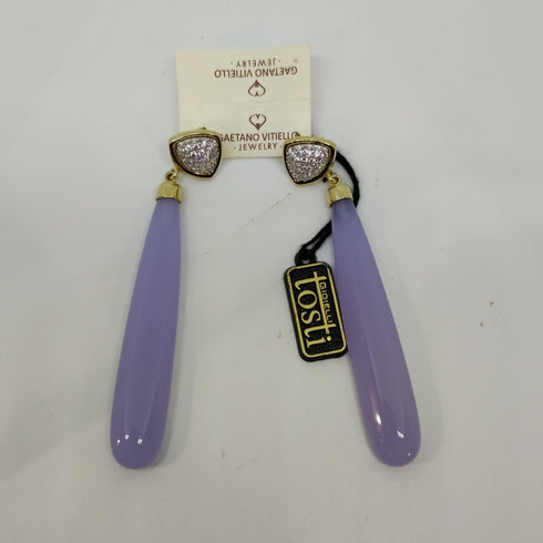 Orecchini Donna Pendenti Argento 925 Quarzo Vitiello Jewelry | Gioiellitosti.it