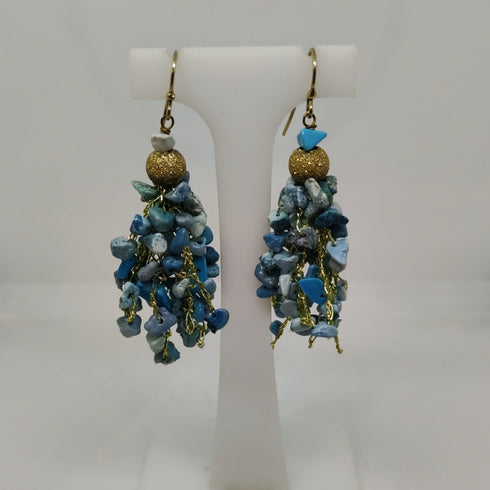 Orecchini Donna Pendenti Argento 925 Turchese Vitiello Jewelry | Gioiellitosti.it