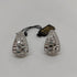 Orecchini oro 18 kt bianco da donna Modello semicerchio traforato 5,30 gr | Gioiellitosti.it