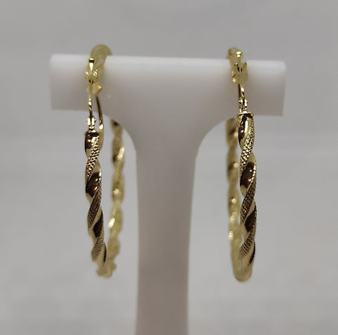 Orecchini oro 18 kt Donna Cerchi torchon 3,90 gr | Gioiellitosti.it