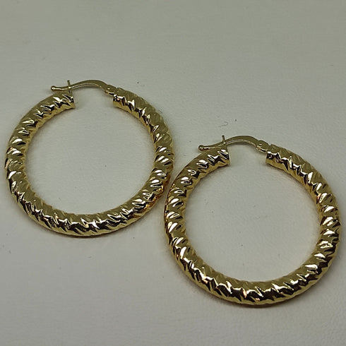 Orecchini oro 18 kt Donna Cerchi torchon 4,70 gr | Gioiellitosti.it