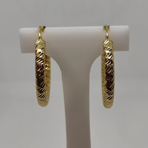 Orecchini oro 18 kt Donna Cerchi torchon 4,70 gr | Gioiellitosti.it