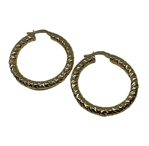 Orecchini oro 18 kt Donna Cerchi torchon 4,70 gr | Gioiellitosti.it
