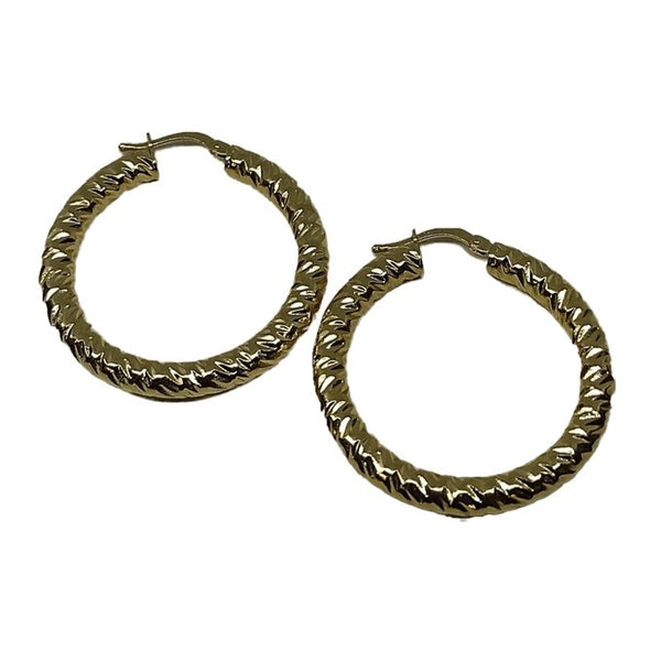Orecchini oro 18 kt Donna Cerchi torchon 4,70 gr | Gioiellitosti.it