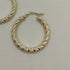 Orecchini oro 18 kt donna cerchio torchon 2,50 gr | Gioiellitosti.it