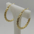 Orecchini oro 18 kt donna cerchio torchon 2,50 gr | Gioiellitosti.it