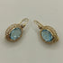 Orecchini oro 18 kt Donna Pendenti filigranati con topazio azzurro | Gioiellitosti.it