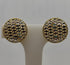 Orecchini oro 18 kt Giallo e Bianco Bottone traforato 3,20 gr | Gioiellitosti.it