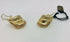 Orecchini oro 18 kt giallo lucido satinato clips 5,60 gr | Gioiellitosti.it