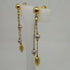 Orecchini oro 18 kt pendenti 2 con pietre verdi colori 4,20 gr | Gioiellitosti.it