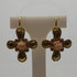 Orecchini oro 18k donna Fiore pendente con corallo rosa gr 8,90 | Gioiellitosti.it
