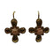 Orecchini oro 18k donna Fiore pendente con corallo rosa gr 8,90 | Gioiellitosti.it