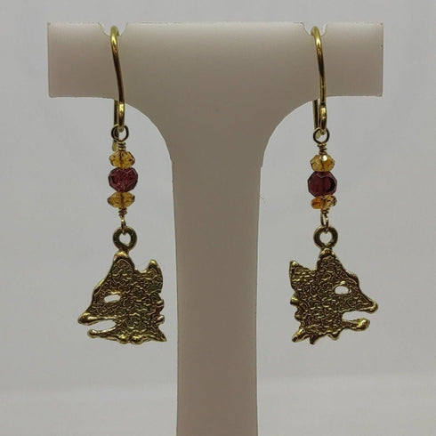 Orecchini oro 18k donna pendente con pietre di colore gr 3,10 | Gioiellitosti.it