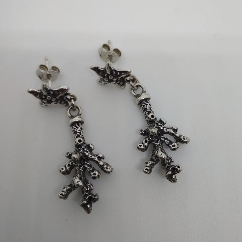 Orecchini argento 925 pendenti SUALI Corallo BM0148 | Gioiellitosti.it