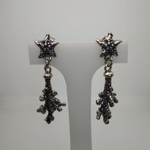 Orecchini argento 925 pendenti SUALI Corallo BM0148 | Gioiellitosti.it