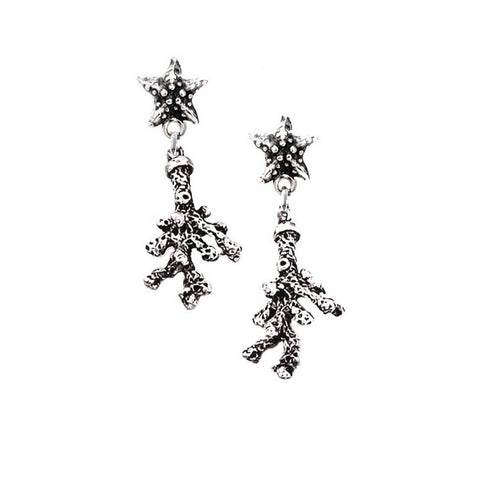 Orecchini argento 925 pendenti SUALI Corallo BM0148 | Gioiellitosti.it