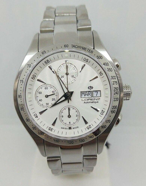 Orologi uomo automatico crono daydate ETA 7750 Swiss Made Lorenz 026113CC | Gioiellitosti.it
