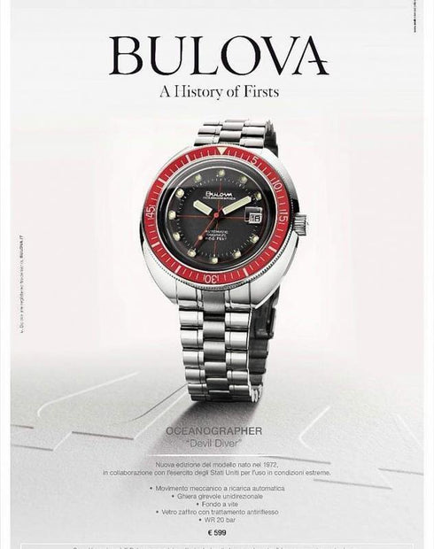 Orologio Automatico Uomo Bulova 96B343 Oceanographer Snorkel 666 | Gioiellitosti.it