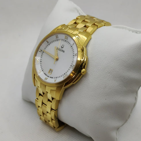 Orologio Bulova 64B21 Swiss Made Sottile Oro | Gioiellitosti.it