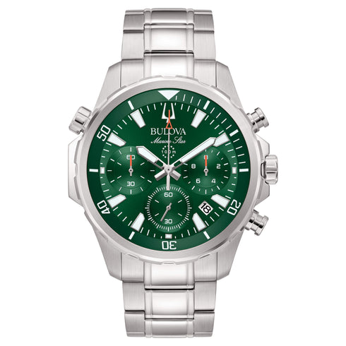 Orologio Bulova 98B396 Marine Star Crono 100M verde | Gioiellitosti.it