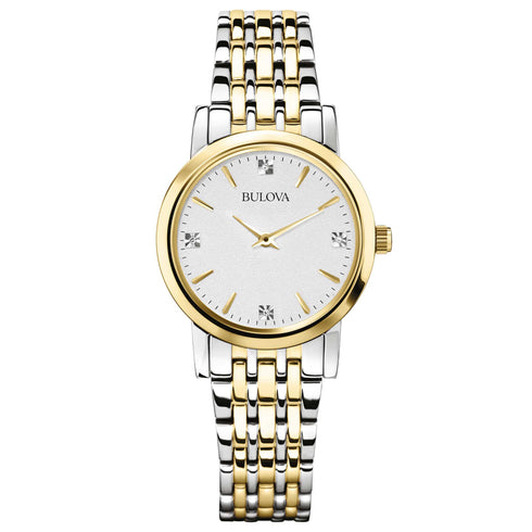 Orologio Bulova donna diamanti 98P115 Acciaio Oro | Gioiellitosti.it